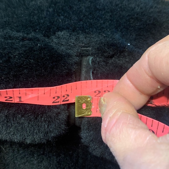 BLACK REAL SHEARLING SHERPA LAMBSKIN HAT WITH BRIM - Picture 8 of 11